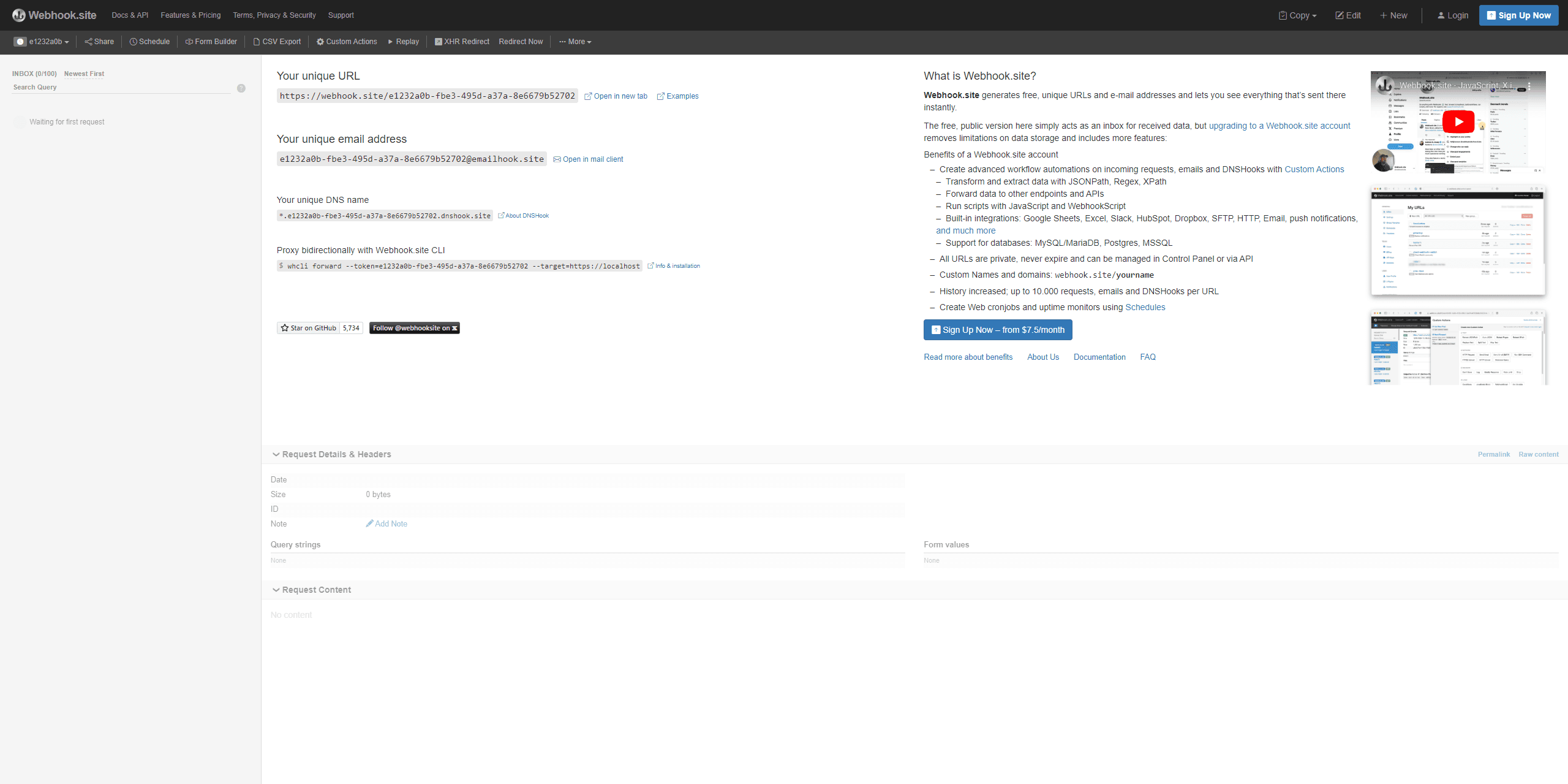 Webhook Tester